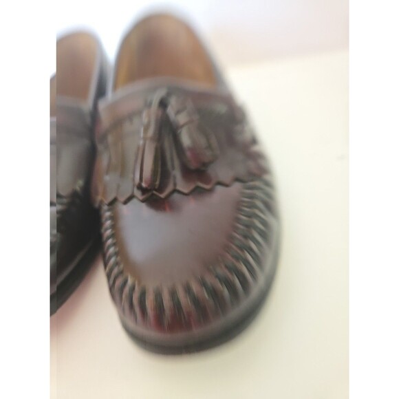Bass Grammer Padded Burgundy Leather Dress Loafer SZ 9 D Excellent Condition main image 7